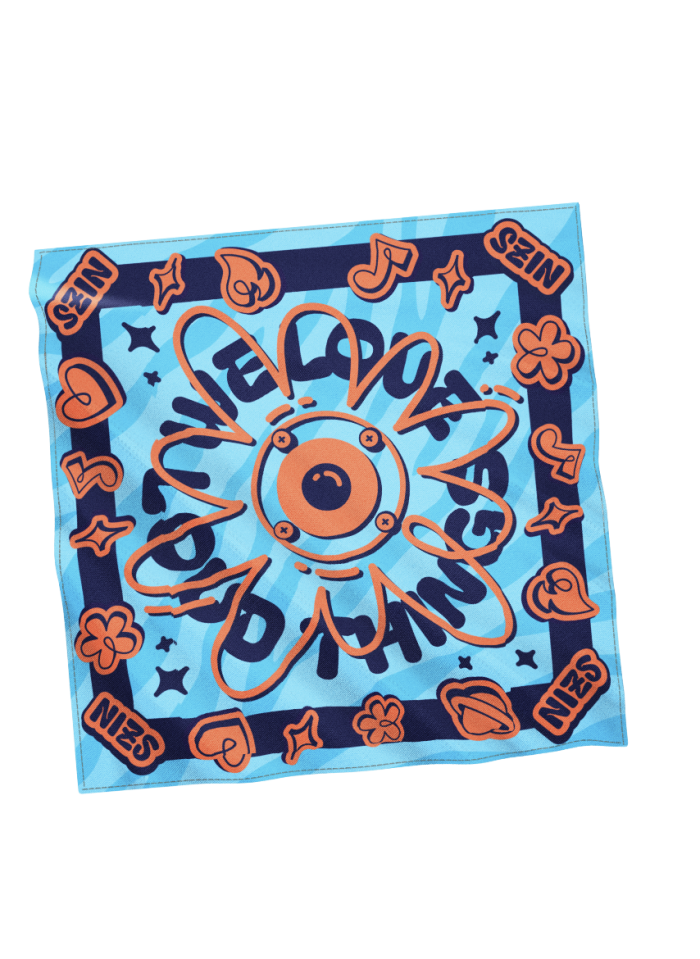 BANDANA BLUE  kendő