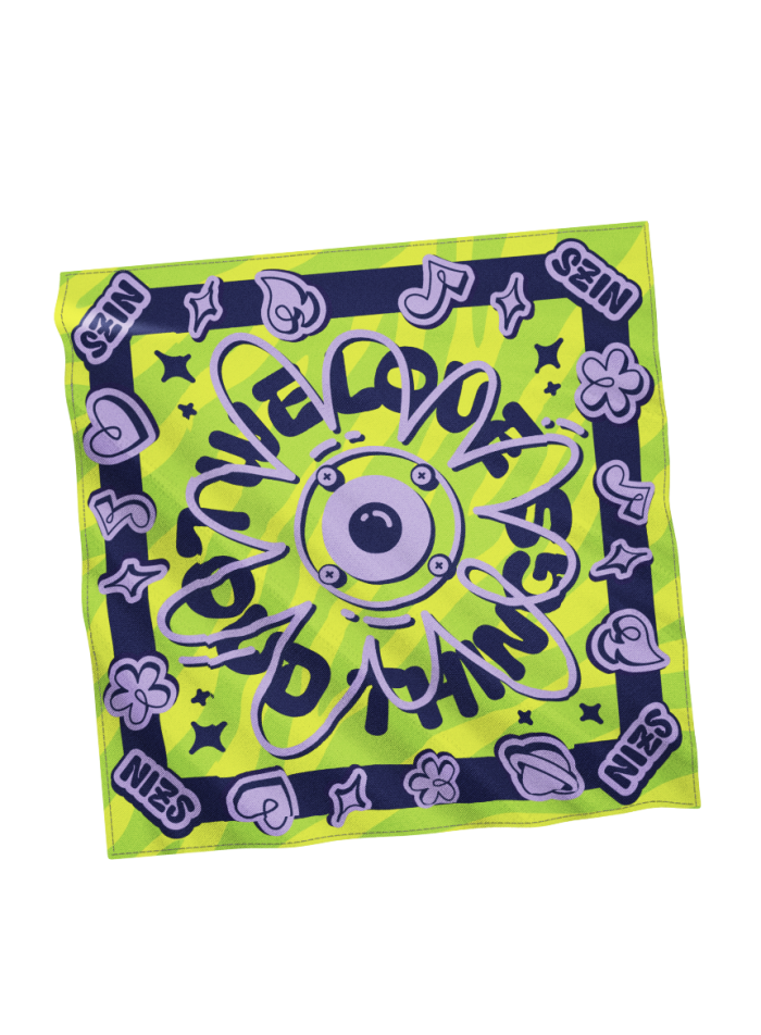 BANDANA GREEN kendő